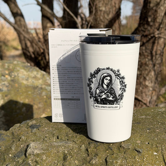 Muka オリジナルロゴサーモタンブラー(350ml)ホワイト