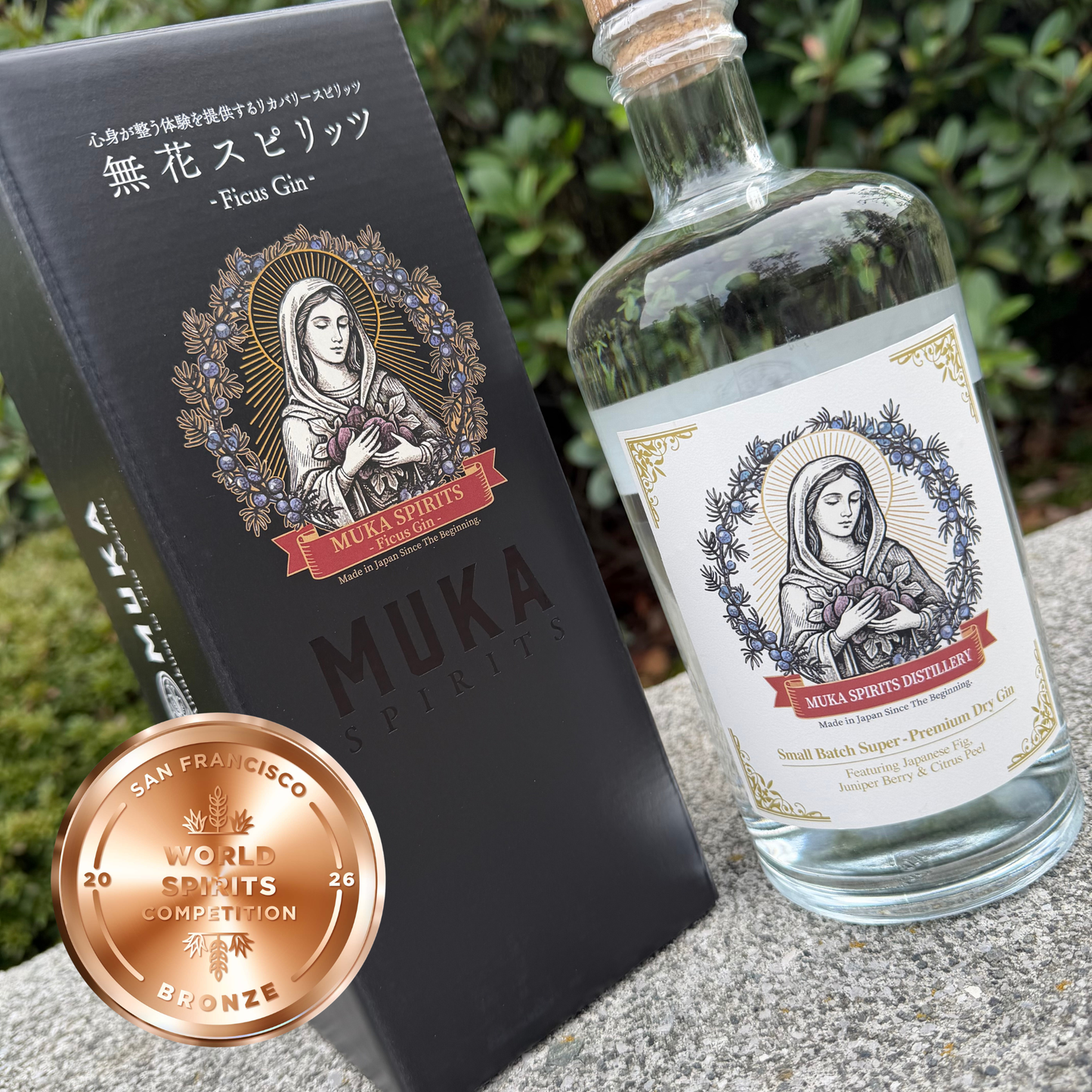 Muka Spirits -Ficus Gin-（フィカスジン）700ml【BOX入り】