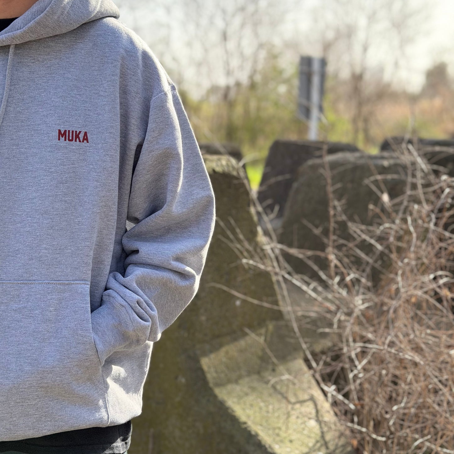 Muka 15.6oz ヘビーウェイトスウェット P/O パーカー