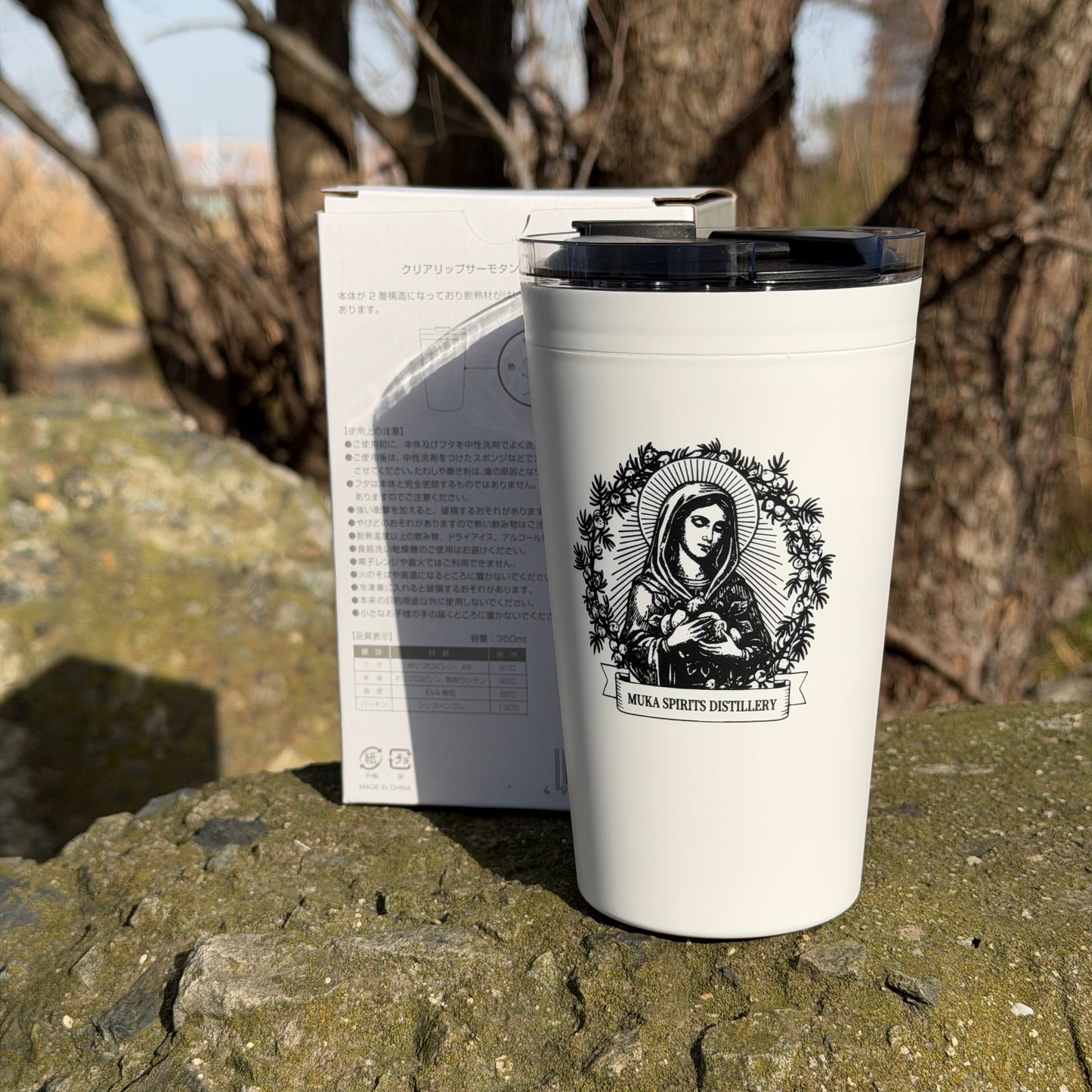 Muka オリジナルロゴサーモタンブラー（350ｍl）ホワイト