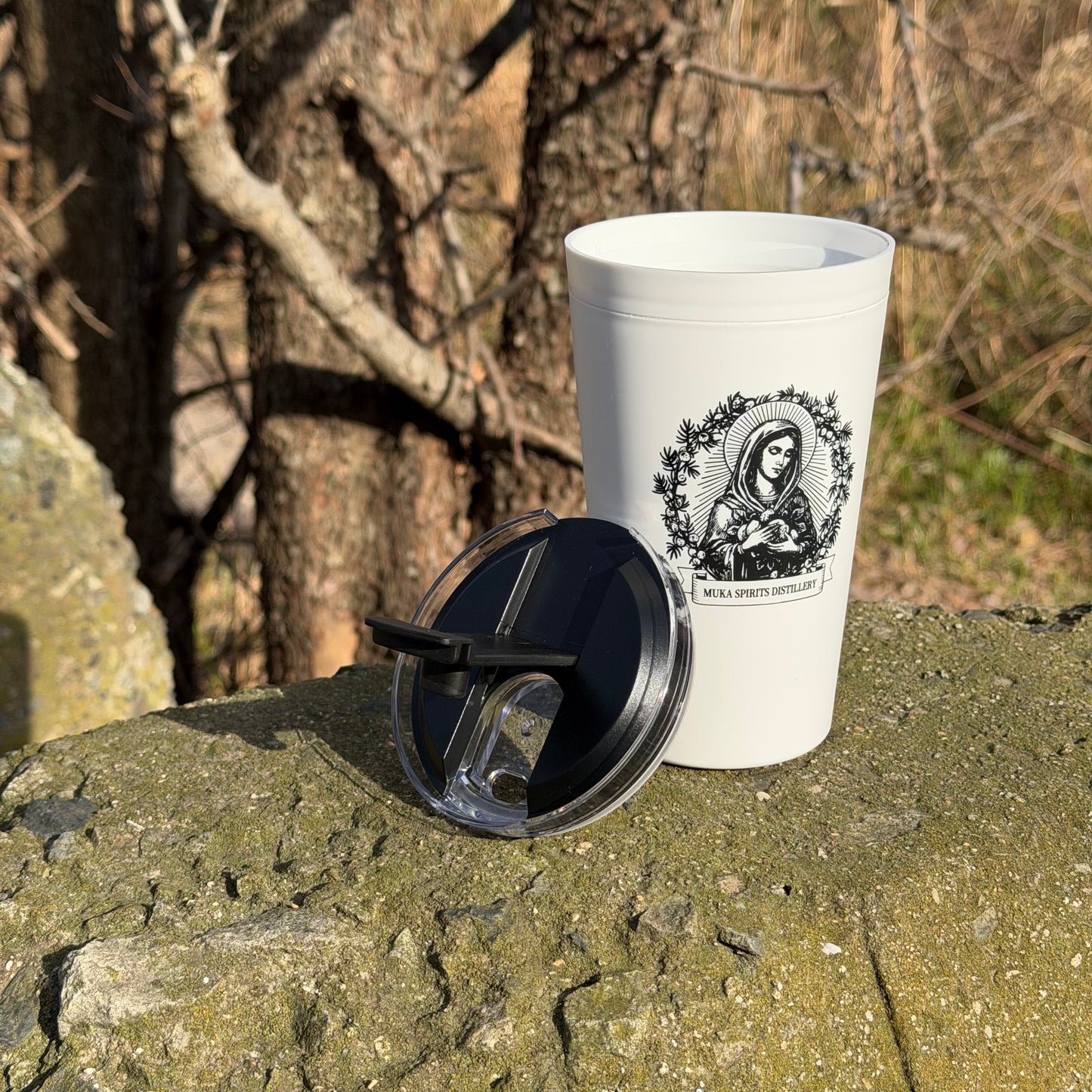 Muka オリジナルロゴサーモタンブラー（350ｍl）ホワイト